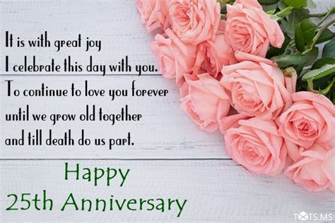 25th Wedding Anniversary Wishes Messages And Wordings 40 Off