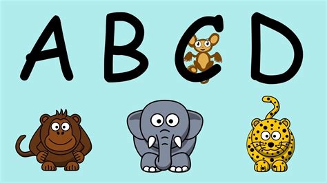 Abc Song Alphabet Song For Children With Cute Animals Youtube