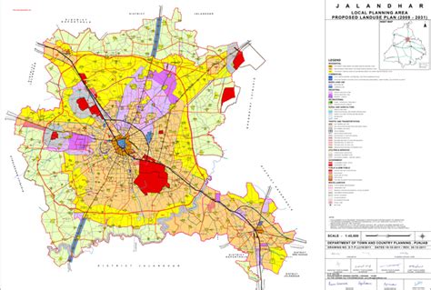 Jalandhar Master Plan 2031 Map Master Plans India