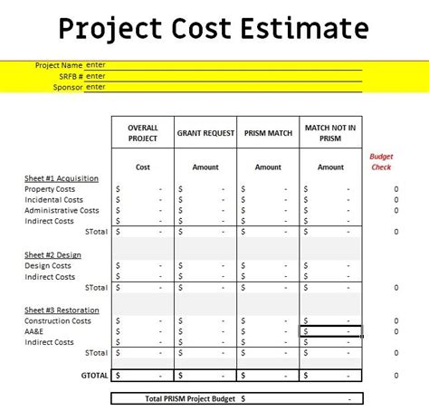 Cost Estimate Templates 15 Free Printable Word Excel Estimate