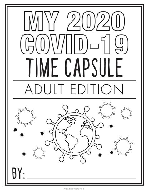 My 2020 Covid 19 Time Capsule For Adults Pandemic 2020