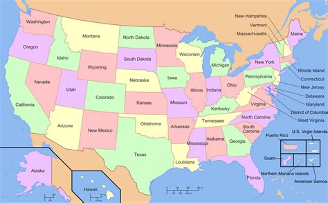 50 Us State Map - Viole Jesselyn
