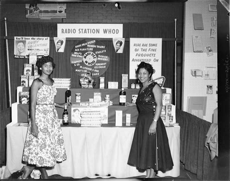 Two Women Including Whod Disc Jockey Mary Dee Standing In Radio