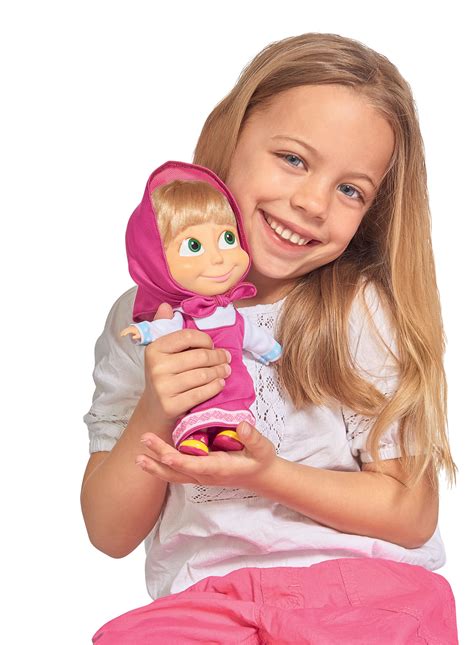 109306372 Masha And The Bear 23cm Soft Body Masha Doll Toy Girls