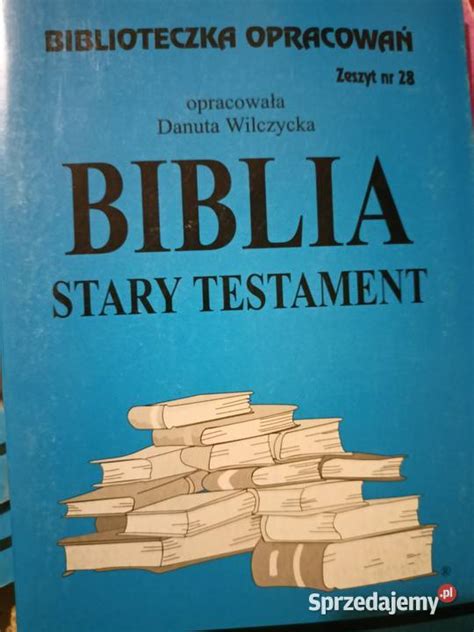 Biblia Stary testament analizy lektury szkolne księgarnia Warszawa