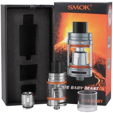 I don't know whether it is safe or not, but when it involves a baby, i would think the best thing for the baby to breathe is clean air, or at least as clean as it can be. Smok TFV8 Baby Vape Tank | UK eLiquid Shop
