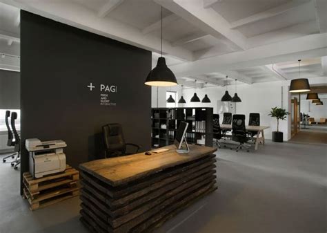 Small Reception Area Design Google Search Office Interiors Industrial Office Design Office