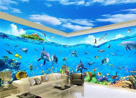 Buy 3d Stereoscopic Wallpaper Ocean World