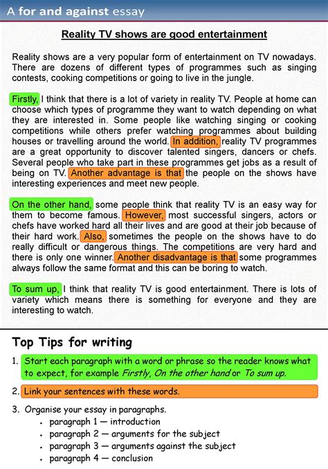 Learning english daily pt3 guided writing informal letter. 004 For Against Essay 1 Sara Model ~ Thatsnotus