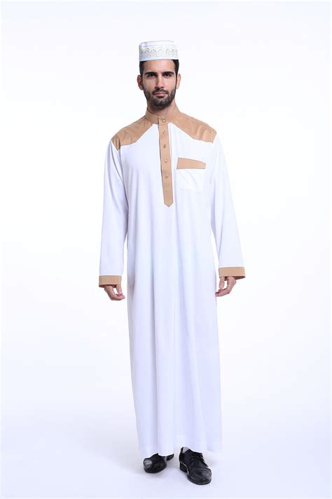 Islamic Men Abaya Kaftan Muslim Men S Dishdasha Thobe Thobe Robe Daffah Clothes Ebay