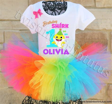 Baby Shark Birthday Tutu Outfit Baby Shark Birthday Party Ideas