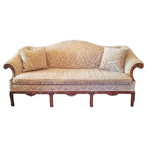 English Chippendale Style Camel Back Sofa For Sale At 1stdibs