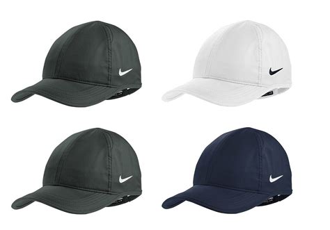 New Nike Featherlite Hat Swoosh Dri Fit Adjustable Unstructured