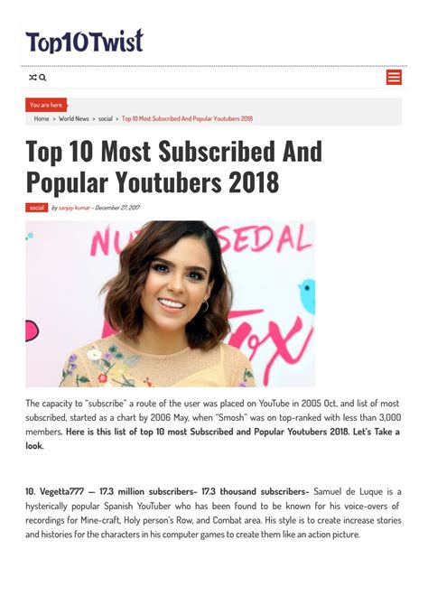 top ten most subscribed filipino youtubers with their estimated monthly vrogue