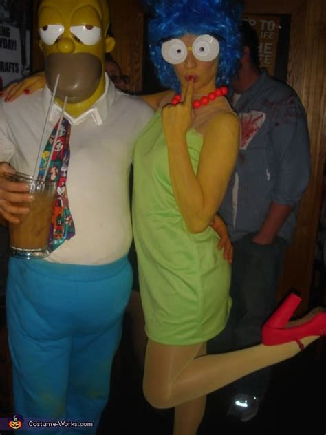 Marge And Homer Simpson Halloween Couples Costume Ideas 2012