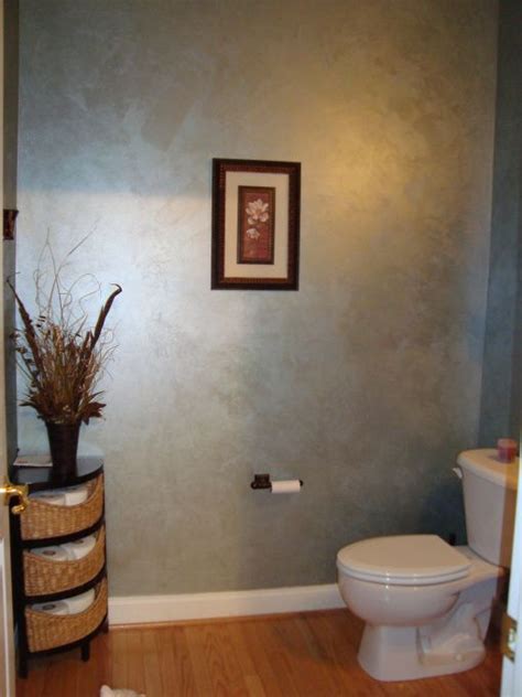 Elegant Powder Room Elegant Powder Room Metallic Paint Walls Silver