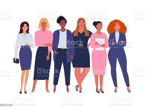 Business Ladies Team Stock Illustration Download Image Now Women