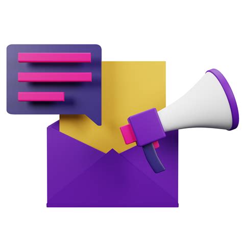 E Mail Marketing 3d Icon Illustration Für Ihre Website