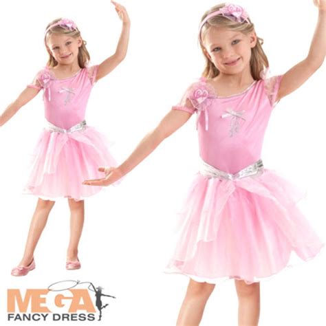 Barbie Pink Ballerina Girls Costume Girls World Book Day Fancy Dress