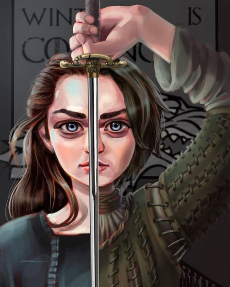 No Spoilers Arya Stark Fan Art By Seroglazka Game Of Thrones Drawings Dessin Game Of Thrones