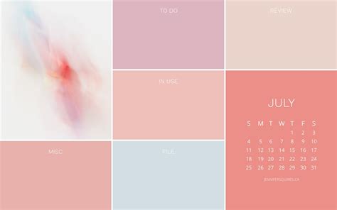 July 2021 Wallpaper Featuring A Pretty Pastel Abstract Photograph