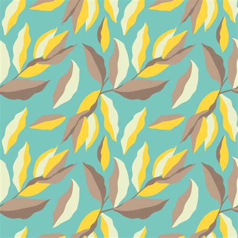 Free Vector Abstract Leaves Seamless Pattern