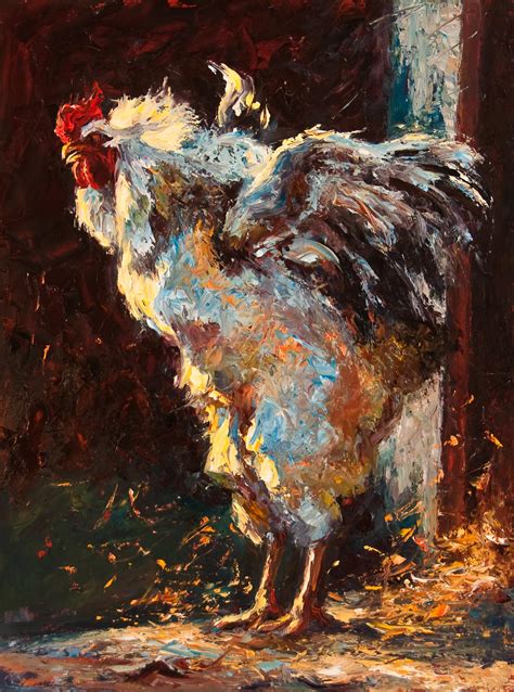 Cheri Christensen Lord Of Luckenback Oil Painting Texas Animals