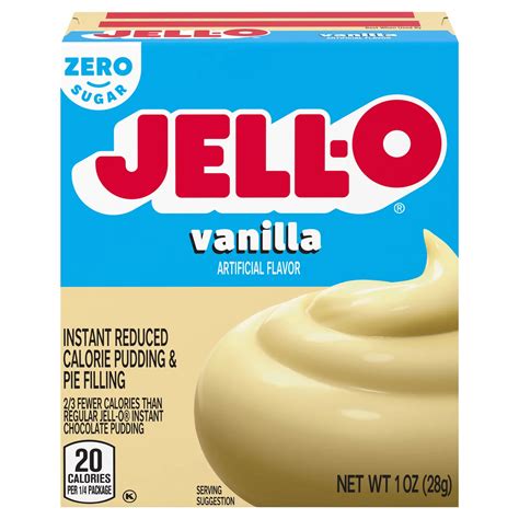 Jell O Sugar Free Vanilla Instant Pudding Mix Shop Pudding And Gelatin