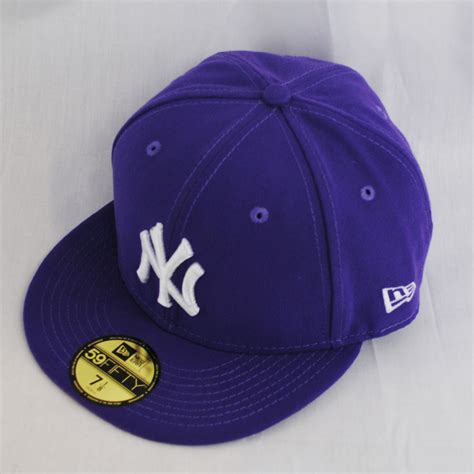 New Era 59fifty Ny New York Yankees Fitted Varsity Purple Cap Hat