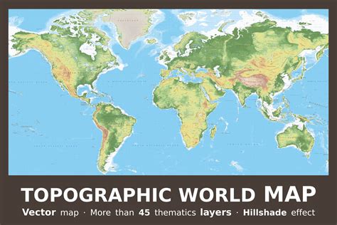 Interactive Topographic Map Of The World Map