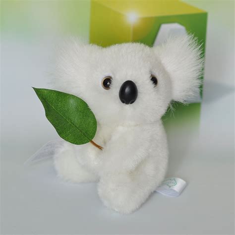 Cute Plush Koala Toy High Quality White Leaves Koala Doll