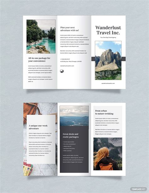 Free Travel Brochure Template For Students Pdf Printable Form