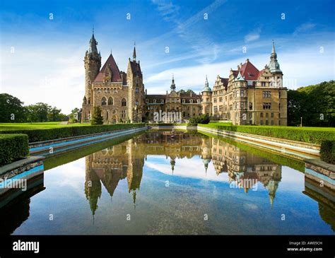 Moszna Castle Poland Europe Stock Photo Alamy