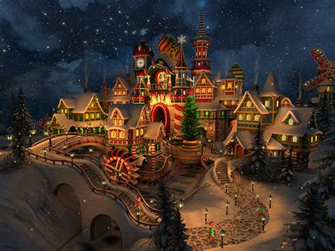 Holidays 3d Screensavers Santas Castle