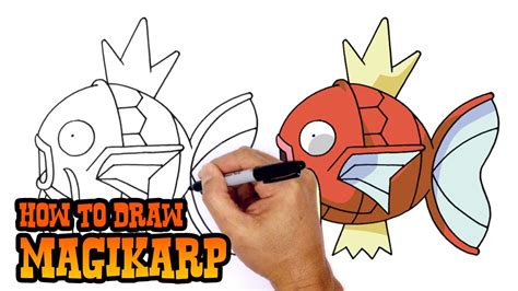 How To Draw Magikarp Pokemon Youtube