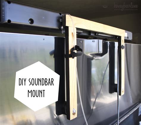2.1 soundbar system with sub | diy speaker build bluetooth soundbar brings rich sound to your home living space. DIY Soundbar Mount - HoneyBear Lane
