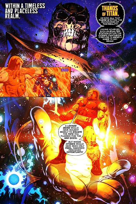Artstation Soulfire Darkseid Vs Astral Regulator Thanos Marvel