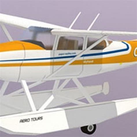 Jual Diy Miniatur Papercraft Pesawat Cessna 172 Skyhawk Floatplane