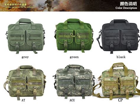 Military Style Business Briefcase Waterproof Camouflage Tactical Laptop