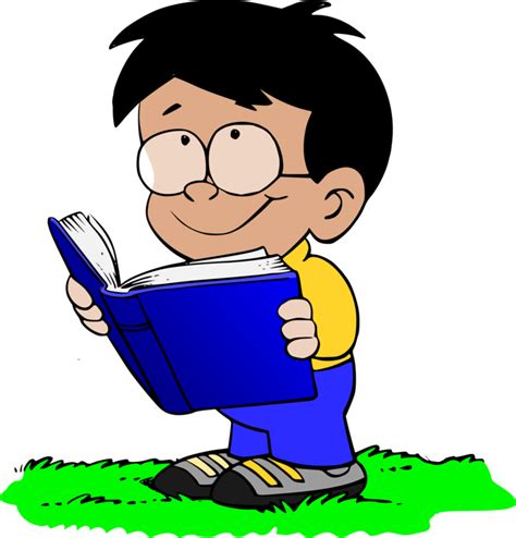 Little Boy Reading Book Png File Png Mart