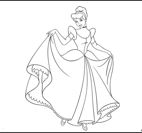 Dibujos Para Colorear Disney Princesas Cenicienta