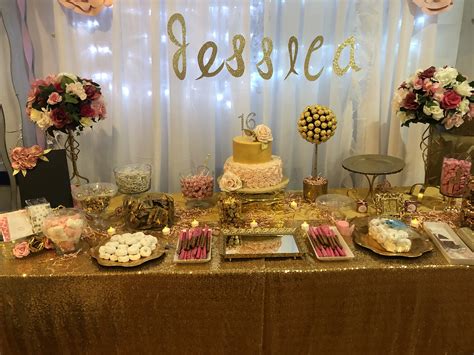 Famous Pink And Gold Sweet 16 Ideas Ibikinicyou