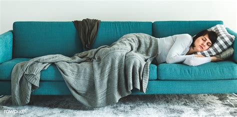 Woman Sleeping On The Sofa Premium Image By Ake How