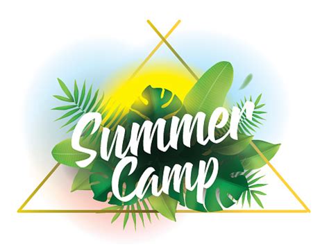 Download Summer Camp Vector Background For Posters And Banners Stock Illustration - Download Image Now ...