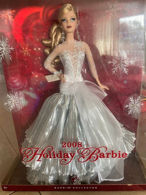 Barbie Signature 2021 Holiday Barbie Doll 12 Inch Blonde Wavy Hair In Silver Gown
