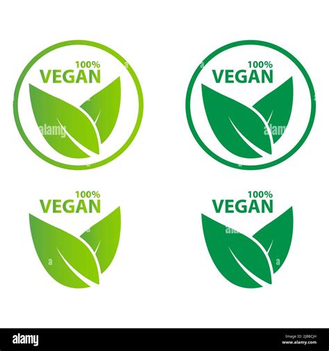 Vegan Logos Hi Res Stock Photography And Images Alamy