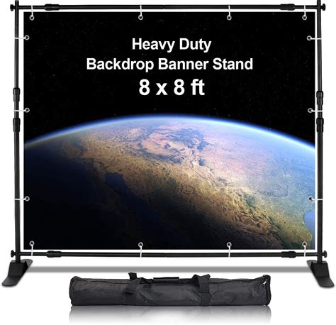 Buy Aktop 8x8 Ft Heavy Duty Backdrop Banner Stand Kit Adjustable