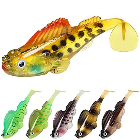 Gotour Fishing Lures For Bass Pre Rigged Weedless Soft Lures Trout