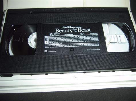 Beauty And The Beast Walt Disney Black Diamond Classic Vhs 1992 Ebay