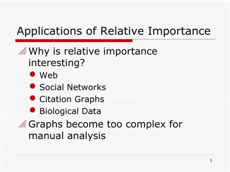 Ppt Applications Of Relative Importance Powerpoint Presentation Free